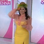 Donna’s yellow strapless dress on Today