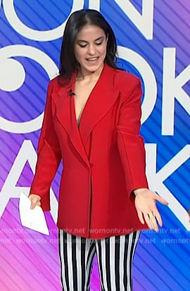 Donna’s red oversized blazer on Today
