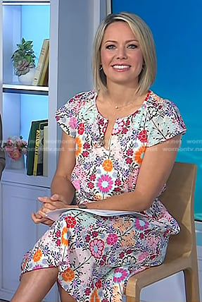 Dylan’s floral print dress on Today