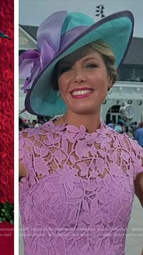 Dylan’s pink floral lace dress on Today