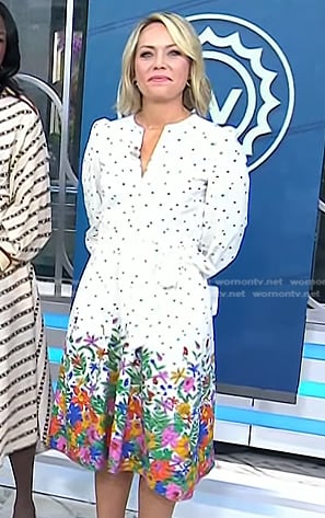 Dylan’s white floral dress on Today