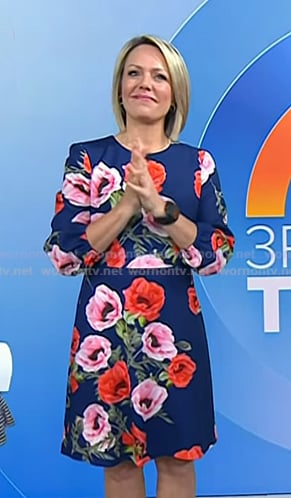 Dylan’s blue floral dress on Today