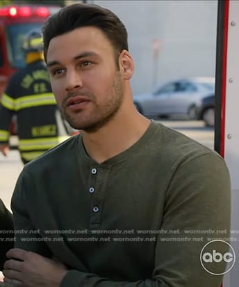 Eddie’s green henley shirt on 9-1-1