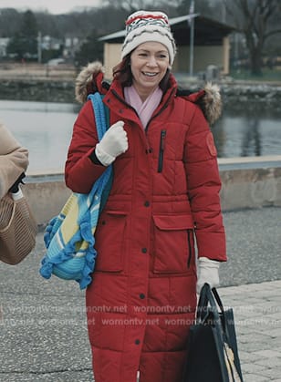 Elsbeth’s red coat on Elsbeth