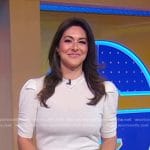 Erielle’s white puff sleeve sweater on Good Morning America