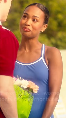 Faran’s blue swimsuit on Pretty Little Liars Original Sin