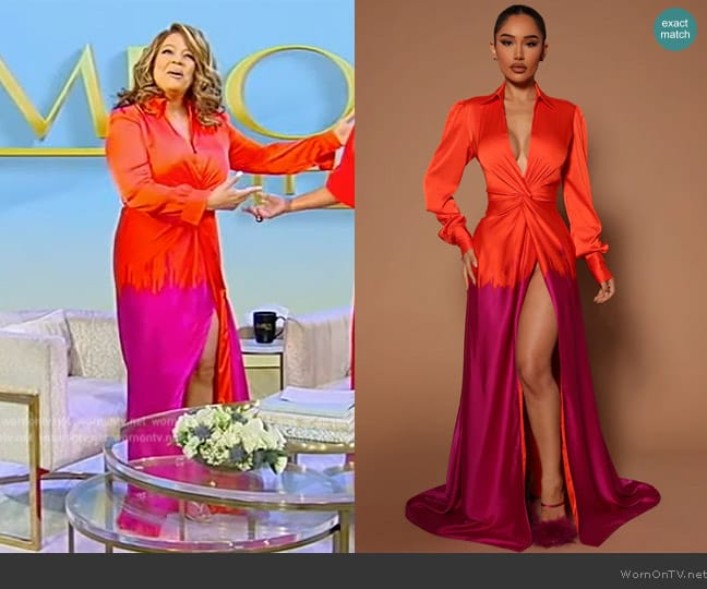 Fashion Nova Melissa Ombre Maxi Dress worn by Kim Fields on Tamron Hall Show