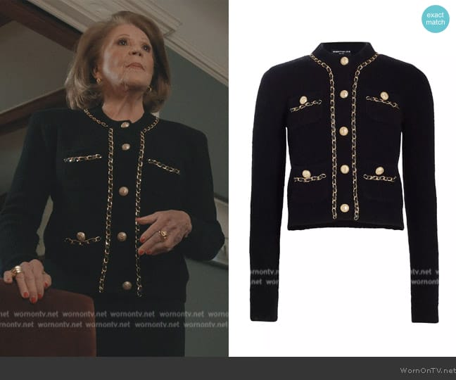 Generation Love Selma Chain Cardigan worn by (Linda Lavin) on Elsbeth