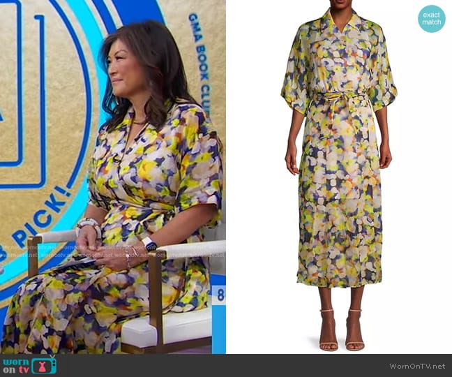 Ginger & Smart Enlighten Wrap Dress worn by Juju Chang on Good Morning America
