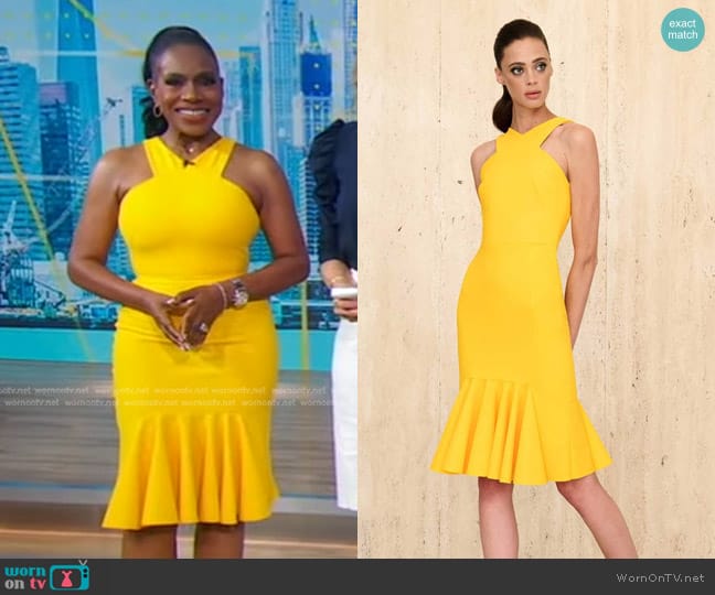 Greta Constantine Sleeveless Arving Dress worn by Sheryl Lee Ralph on Good Morning America