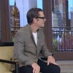 Harry Hamlin’s brown jacket and sneakers on Live with Kelly and Mark