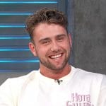 Harry Jowsey’s white tee on Access Hollywood