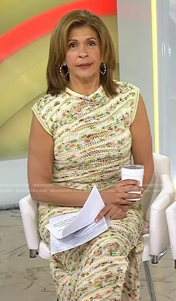 Hoda’s knit midi dress on Today