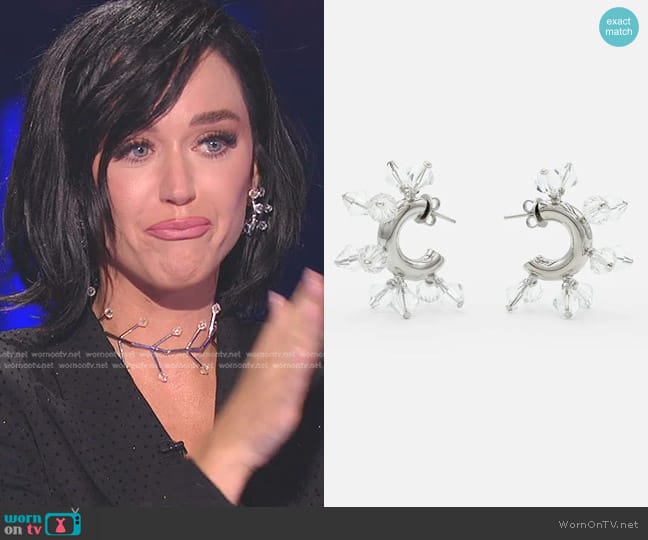 Hugo Kreit Big Bang Hoops in Silver Sparks worn by Katy Perry on American Idol