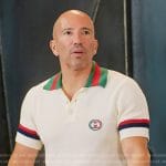 Jason’s white knit polo on Selling the OC