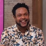 Jawn’s printed shirt on Sherri