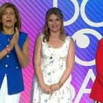 Jenna’s white floral print dress on Today