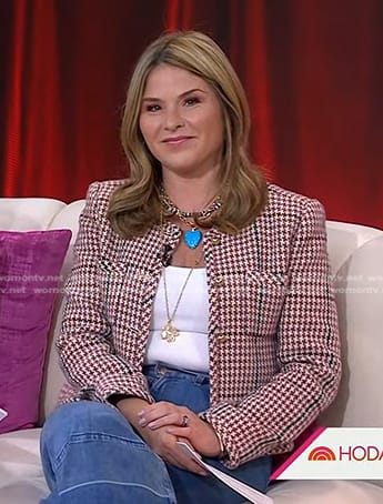 Jenna’s houndstooth jacket and cropped jeans on Today