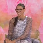Jenna’s embellished mesh top and pants on Today