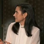 Jennifer Connelly’s white pleated blouse on Access Hollywood