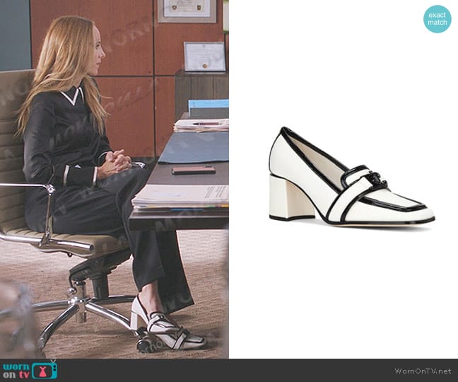 Jimmy Choo Evin Canvas Pumps worn by Teddy Altman (Kim Raver) on Greys Anatomy