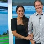 Joanna Gaines’s black sweetheart dress on Today