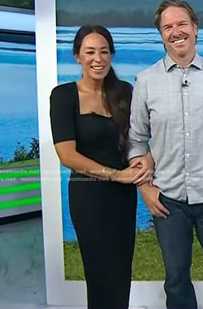 Joanna Gaines’s black sweetheart dress on Today