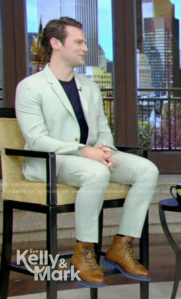Jonathan’s green blazer and pants on Live with Kelly and Mark