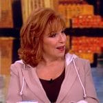 Joy’s khaki hooded blazer on The View