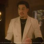 Andre’s two-tone double breasted blazer on Grown-ish