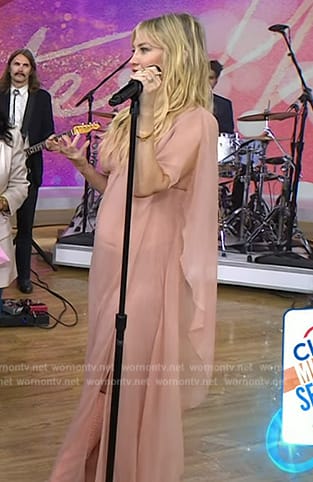 Kate Hudson’s pink sheer dress on Today