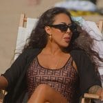 Kayla’s fendi logo swimsuit on Selling the OC
