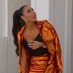 Kayla’s orange sequin blazer set on Selling the OC