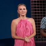 Keltie’s pink ruffled mini dress on E! News