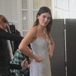 Kendall’s silver embellished dress on The Kardashians