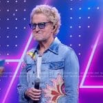 Kevin Cronin’s floral patch denim jacket on Good Morning America