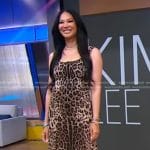 Kimora Lee Simmons’s leopard dress on Good Morning America