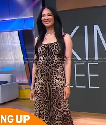 Kimora Lee Simmons’s leopard dress on Good Morning America