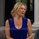 Kristen’s blue double strap dress on Days of our Lives
