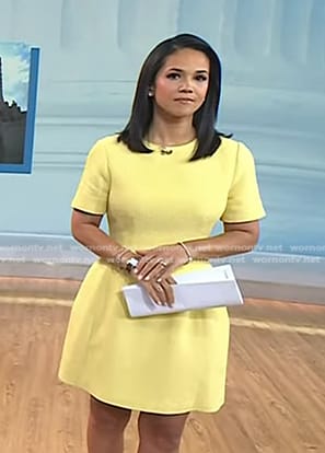 Laura’s yellow mini dress on Today