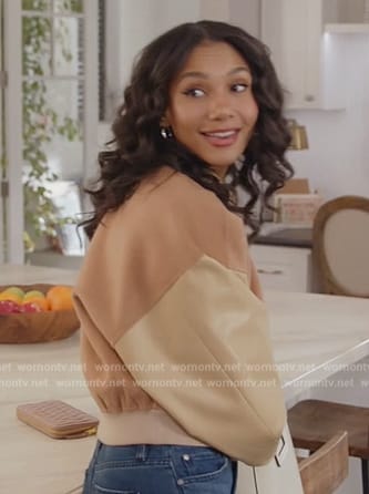 Layla’s two-tone jacket on All American