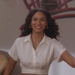 Layla’s white cropped top on All American