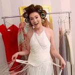 Lilly Rose’s white fringe dress on Access Hollywood