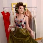 Lilly Rose’s floral applique crop top on Access Hollywood
