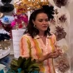Lindsay’s crochet knit dress on Access Hollywood