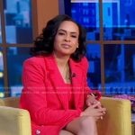Linsey’s pink tweed dress and blazer on Good Morning America