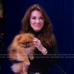 Lisa Vanderpump’s crystal buckle leather belt on Good Morning America