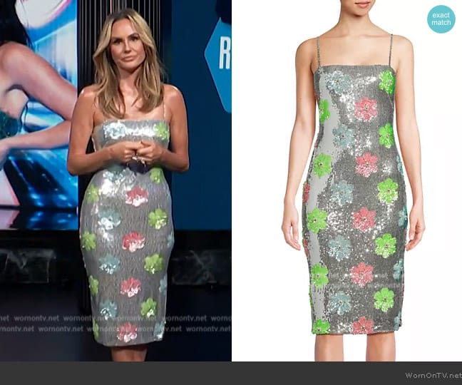 Liv Foster Sequined Midi-Dress worn by Keltie Knight on E! News