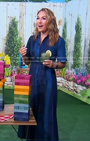 Lori’s colorblock denim shirtdress on Good Morning America