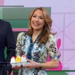 Lori’s floral scalloped neckline dress on Good Morning America